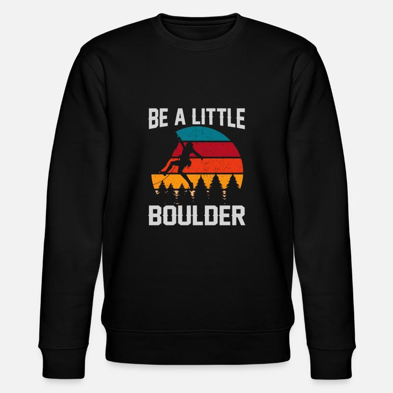 Sei ein kleines Geschenk Klettersteiger - Stanley/Stella Unisex Bio-Sweatshirt CHANGER  - Schwarz