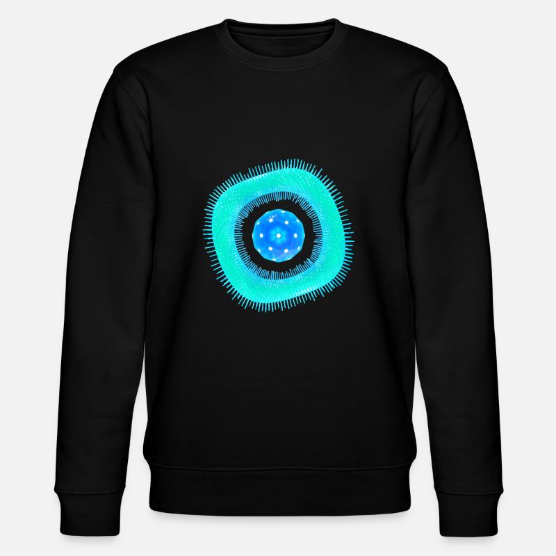 Abstract Cell - Stanley/Stella CHANGER Unisex Organic Sweatshirt - black