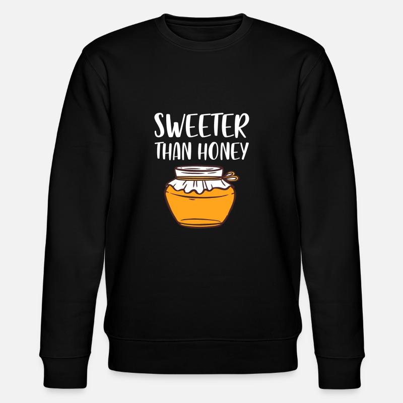 Sweeter than Honey - Stanley/Stella Unisex Bio-Sweatshirt CHANGER  - Schwarz