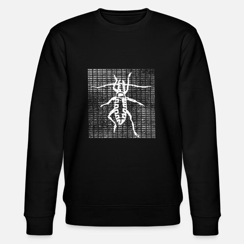 Bitbug - digital worm - Stanley/Stella CHANGER Unisex Organic Sweatshirt - black