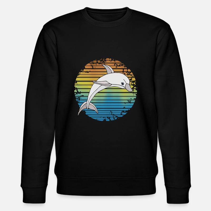 Delfin - Stanley/Stella Unisex Bio-Sweatshirt CHANGER  - Schwarz