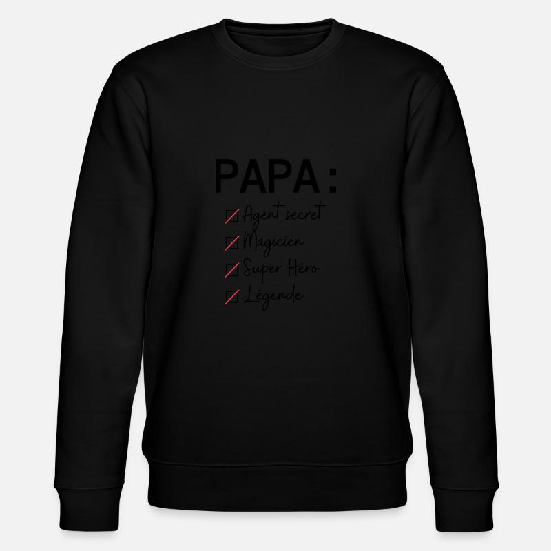 Liste de papa - Sweat bio CHANGER Stanley/Stella Unisexe - noir