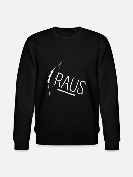 Bogen Raus - Stanley/Stella Unisex Bio-Sweatshirt CHANGER - Schwarz