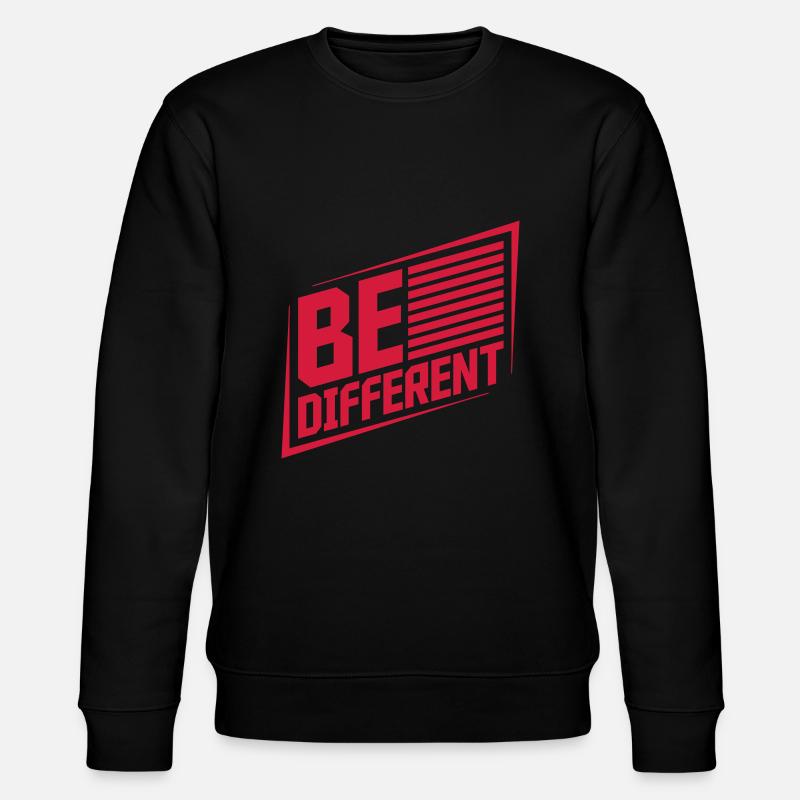 Be different Logo Design - Stanley/Stella CHANGER Unisex Organic Sweatshirt - black