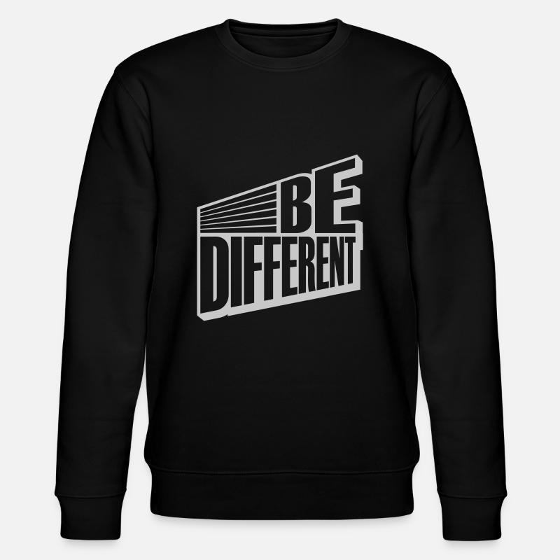 Be different Logo Design - Stanley/Stella CHANGER Unisex Organic Sweatshirt - black