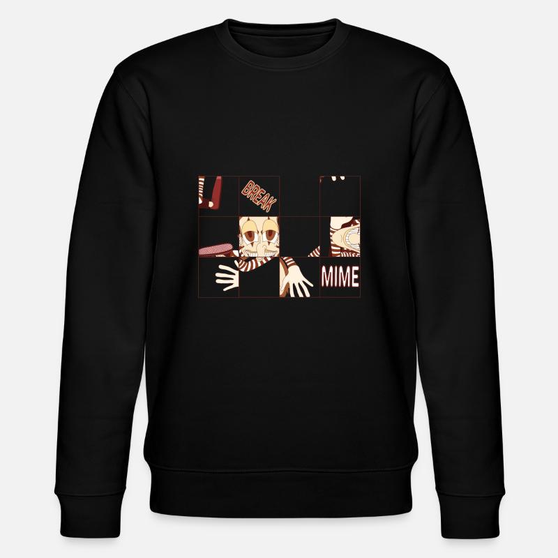 MIME UNTERBRECHEN - Stanley/Stella Unisex Bio-Sweatshirt CHANGER  - Schwarz