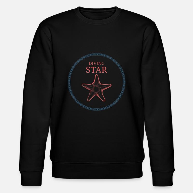 DIVING STAR - Stanley/Stella Unisex Bio-Sweatshirt CHANGER  - Schwarz