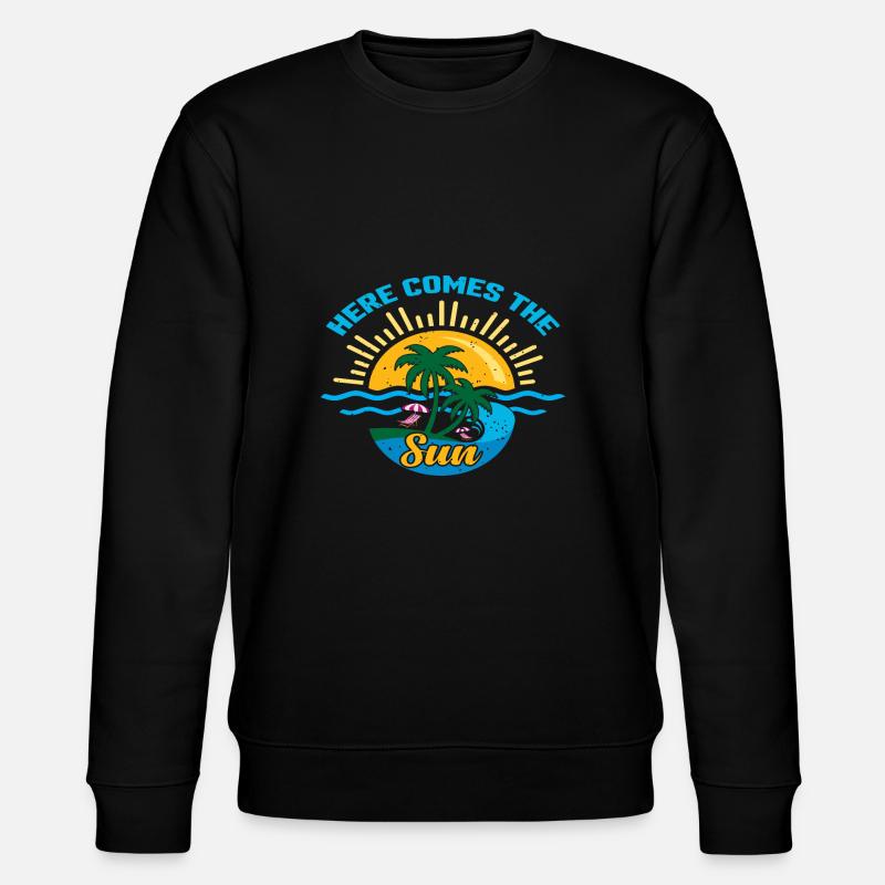 Here comes the Sun - Stanley/Stella Unisex Bio-Sweatshirt CHANGER  - Schwarz