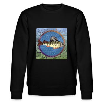 Poisson - Sweat bio CHANGER Stanley/Stella Unisexe - noir - Devant - Nik (191cm) & Marisol (170cm)