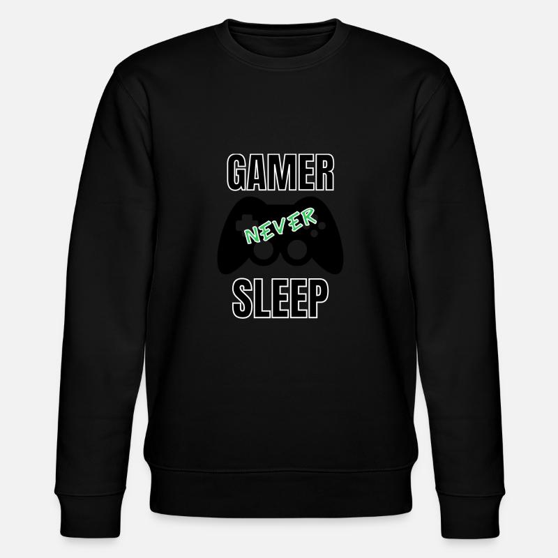 Gamer never sleep - Sweat bio CHANGER Stanley/Stella Unisexe - noir