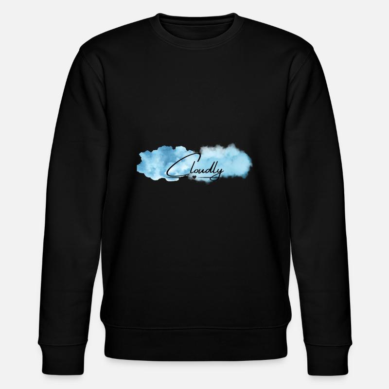 Cloudly - Wolkig - Stanley/Stella Unisex Bio-Sweatshirt CHANGER  - Schwarz