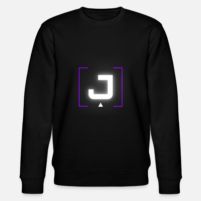 Buchstabe "J" - Stanley/Stella Unisex Bio-Sweatshirt CHANGER  - Schwarz