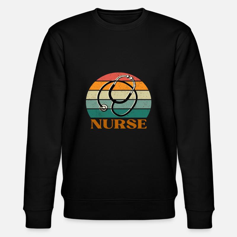 Nurse - Stanley/Stella Unisex Bio-Sweatshirt CHANGER  - Schwarz