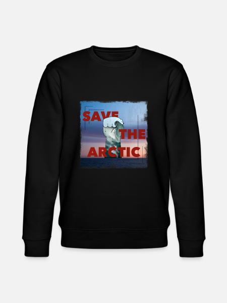 Save The Arctic - Stanley/Stella Unisex Bio-Sweatshirt CHANGER  - Schwarz