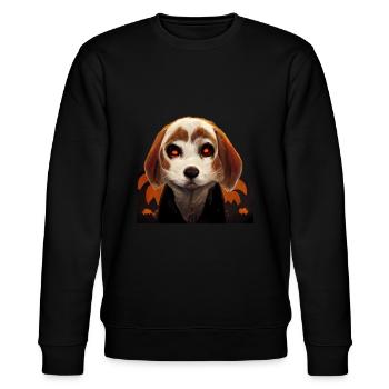 Beagle d’Halloween - Sweat bio CHANGER Stanley/Stella Unisexe - noir - Devant - Nik (191cm) & Marisol (170cm)