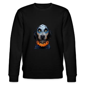 Halloween Bluetick Coonhound - Sweat bio CHANGER Stanley/Stella Unisexe - noir - Devant - Nik (191cm) & Marisol (170cm)