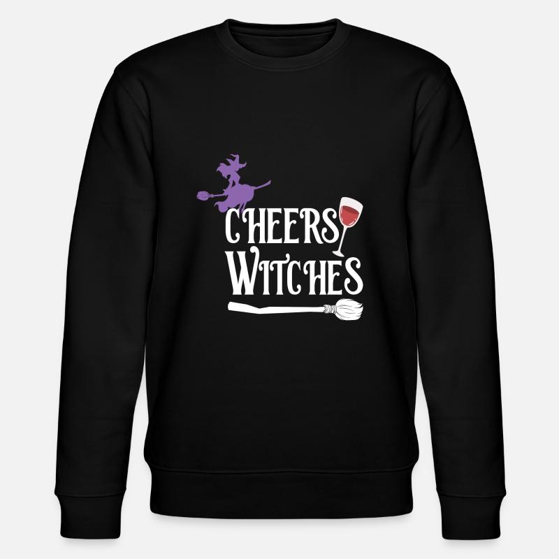 Cheers Witches - Stanley/Stella Unisex Bio-Sweatshirt CHANGER  - Schwarz