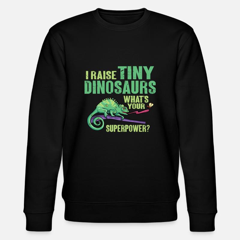 Chameleon Lizard Reptile Herpetologist - Stanley/Stella CHANGER Unisex Organic Sweatshirt - black