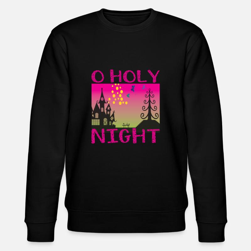 O Holy Night - Stanley/Stella Unisex Bio-Sweatshirt CHANGER  - Schwarz