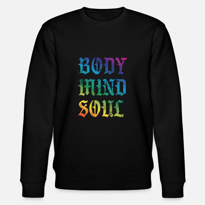 Body Mind Soul - Stanley/Stella Unisex Bio-Sweatshirt CHANGER  - Schwarz