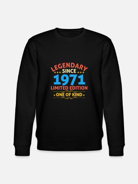 Legendary since 1971 Limited Edition - Stanley/Stella CHANGER Unisex Organic Sweatshirt - black