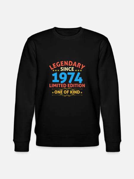 Legendary since 1974 Limited Edition - Stanley/Stella CHANGER Unisex Organic Sweatshirt - black