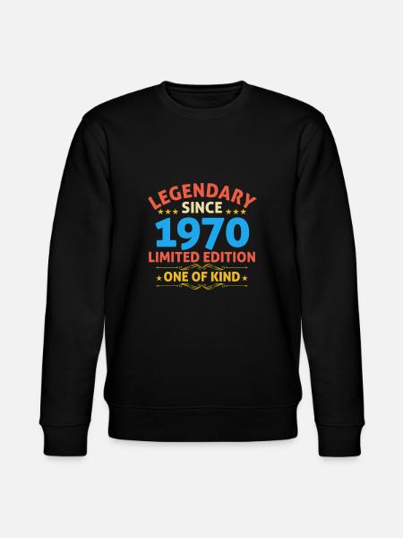 Legendary since 1970 Limited Edition - Stanley/Stella CHANGER Unisex Organic Sweatshirt - black