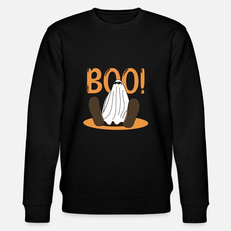 Boo Ghost sitting - Stanley/Stella Unisex Bio-Sweatshirt CHANGER  - Schwarz
