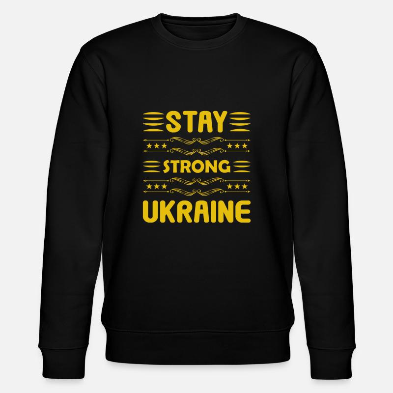 Stay Strong Ukraine - Sweat bio CHANGER Stanley/Stella Unisexe - noir