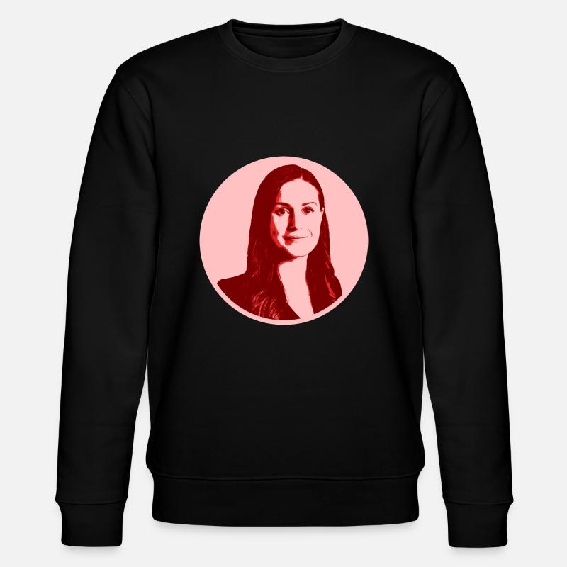 Sanna Marin - Stanley/Stella Unisex Bio-Sweatshirt CHANGER  - Schwarz