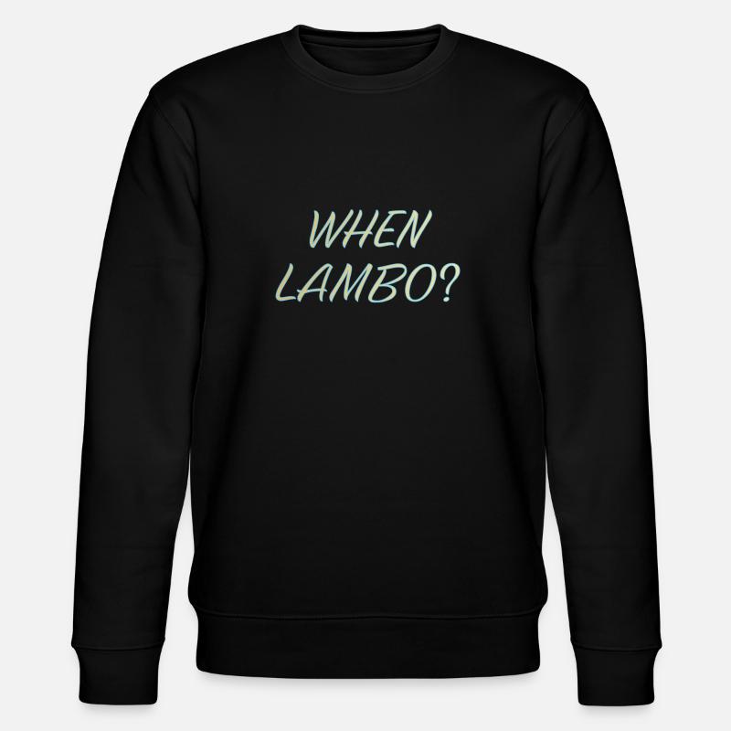 WHEN LAMBO IGLOO - Stanley/Stella CHANGER Unisex Organic Sweatshirt - black