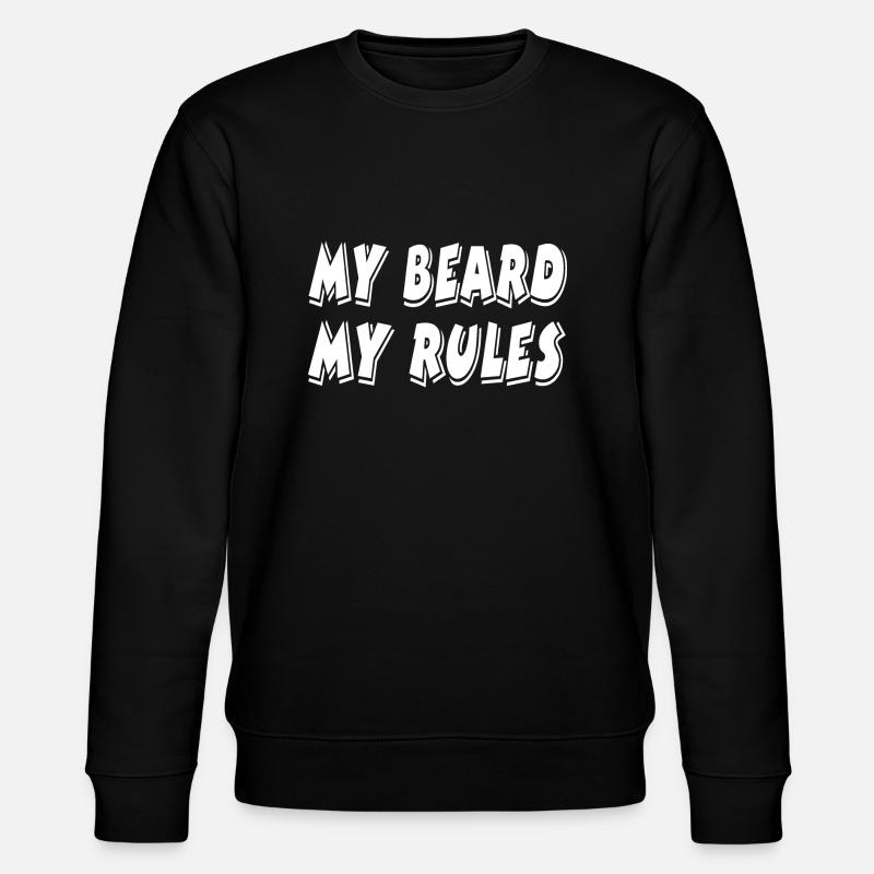 beard - Stanley/Stella CHANGER Unisex Organic Sweatshirt - black