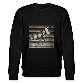 Ameise - Stanley/Stella Unisex Bio-Sweatshirt CHANGER  - Schwarz - Vorne - Nik (191cm) & Marisol (170cm)