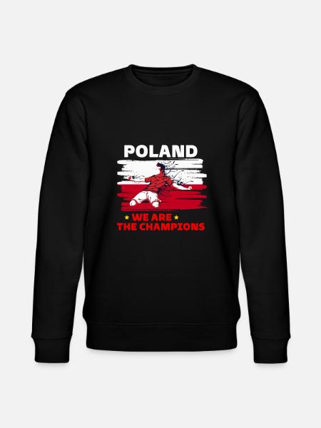 Polen vi er mestre - Stanley/Stella økologisk unisex-sweatshirt CHANGER  - sort