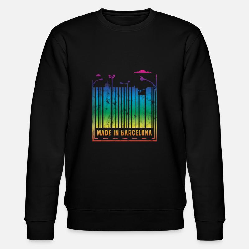 Made in Barcelona - Stanley/Stella Unisex Bio-Sweatshirt CHANGER  - Schwarz