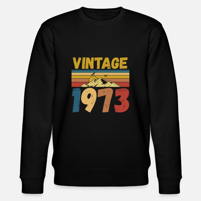 Vintae 1973 / Made in 1973 - Stanley/Stella CHANGER Unisex Organic Sweatshirt - black