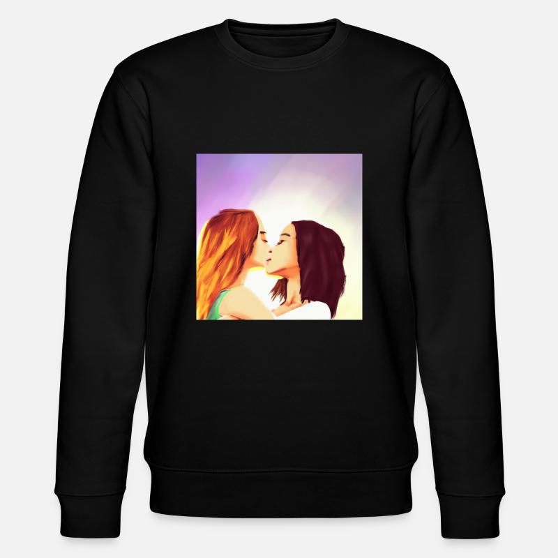 LGBT Queer kiss 🌈🌈 - Sweat bio CHANGER Stanley/Stella Unisexe - noir