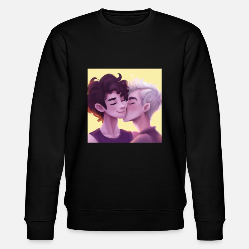 LGBT Queer Kuss 🌈🌈 - Stanley/Stella Unisex Bio-Sweatshirt CHANGER  - Schwarz