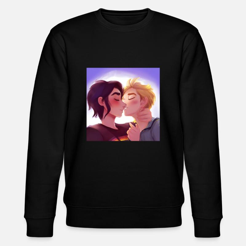 LGBT Queer Kuss 🌈🌈 - Stanley/Stella Unisex Bio-Sweatshirt CHANGER - Schwarz