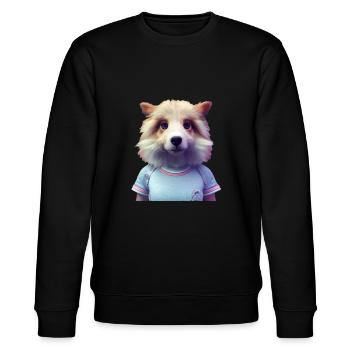 Shiba Inu Hund - Shiba Inu - Stanley/Stella Unisex Bio-Sweatshirt CHANGER  - Schwarz - Vorne - Nik (191cm) & Marisol (170cm)