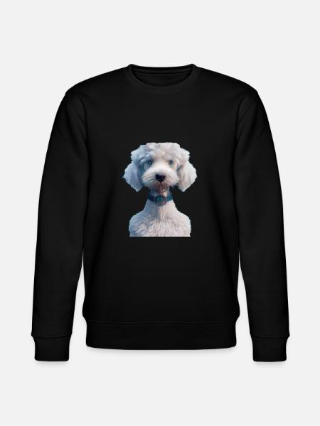 Bedlington Terrier Hund - Bedlington Terrier - Stanley/Stella Unisex Bio-Sweatshirt CHANGER - Schwarz