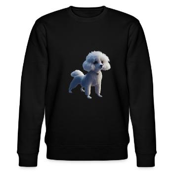 Poodle Dog - Poodle - Stanley/Stella CHANGER Unisex Organic Sweatshirt - black - Front - Nik (191cm) & Marisol (170cm)