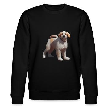 Kangal Hund - Kangal - Stanley/Stella Unisex Bio-Sweatshirt CHANGER  - Schwarz - Vorne - Nik (191cm) & Marisol (170cm)