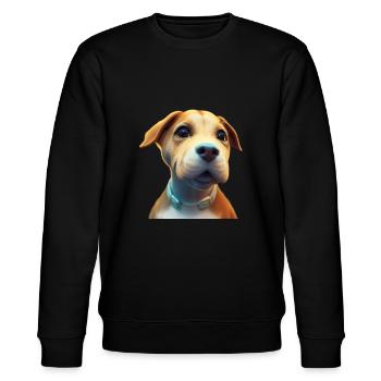 Carolina Dog - Stanley/Stella Unisex Bio-Sweatshirt CHANGER  - Schwarz - Vorne - Nik (191cm) & Marisol (170cm)