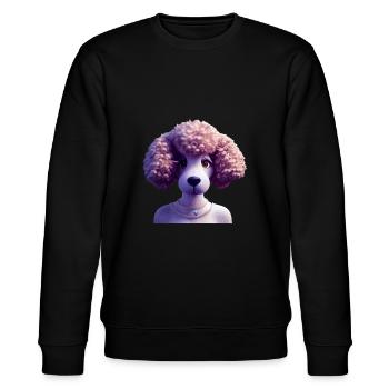 Poodle Dog - Poodle - Stanley/Stella CHANGER Unisex Organic Sweatshirt - black - Front - Nik (191cm) & Marisol (170cm)
