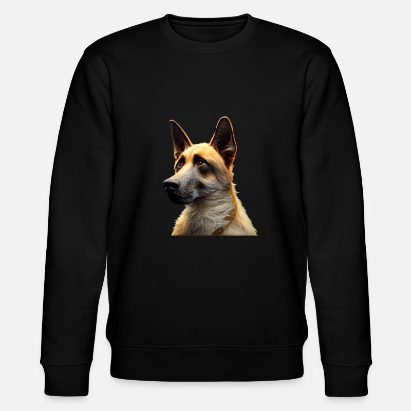 Malinois Hund - Malinois - Stanley/Stella Unisex Bio-Sweatshirt CHANGER  - Schwarz