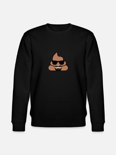Poo mit Brille - Stanley/Stella Unisex Bio-Sweatshirt CHANGER - Schwarz