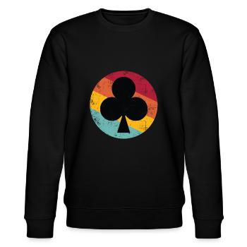 Poker Rétro - Sweat bio CHANGER Stanley/Stella Unisexe - noir - Devant - Nik (191cm) & Marisol (170cm)