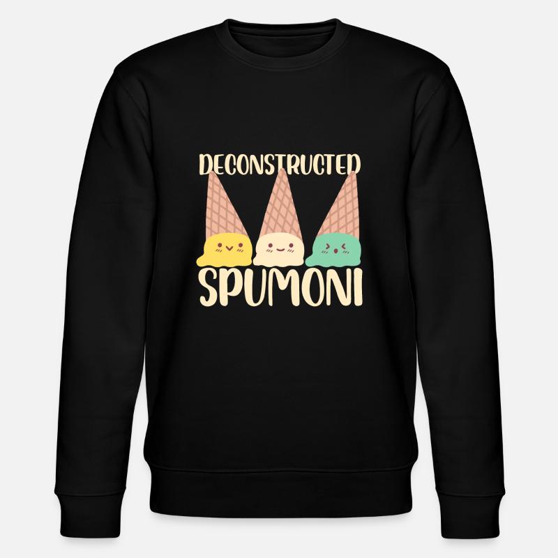 deconstructed spumoni Design for an italian ice fan - Stanley/Stella CHANGER Unisex Organic Sweatshirt - black