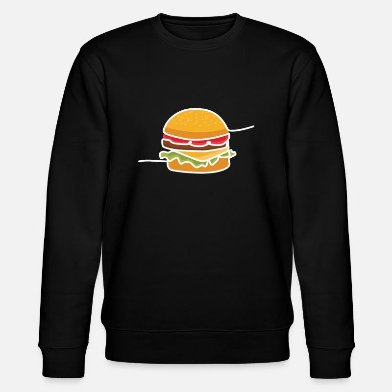 Burger - Stanley/Stella CHANGER Unisex Organic Sweatshirt - black